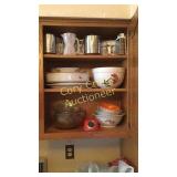 Assorted Pyrex, Mixing Bowls, Measuring Cups Etc