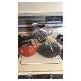 Tea Pot, Skillet, Pitcher