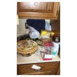 Radio, Wine Glasses, Lazy Susan Etc