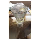 Etched Vase 10" Diameter 17" Tall