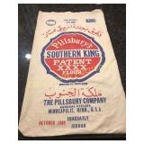 Pillsburry cloth 100 Lb. flour sack,