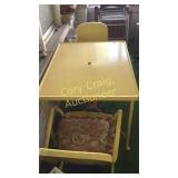 Metal Patio Table 4 Chairs Umbrella