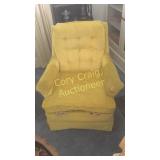 M R Yellow Straight Chair