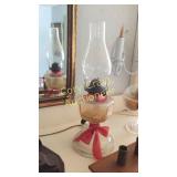 (1) Oil Lamp (1) Oil Lamp Converted Into a