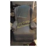 Lay Z Boy Blue Rocking Chair