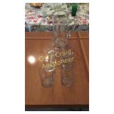 Etched Pitcher (6) Etched Tumblers