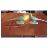 (2) Porcelain Green Pheasants