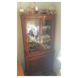 14" D x 32" W x 68" T Mahogany China Hutch