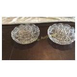 Pair of Cut Glass