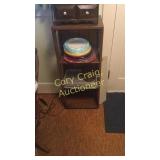 Wood Shelf With Misc