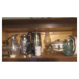 Oil Lamp, Coffee Pots, Blue Ball Jar, Stainless