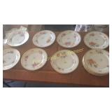 (12) Rose Male Selb Bavaria Plates