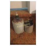 (2) Stone Ware Jug