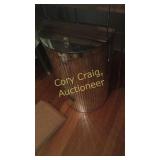 Oval Mirror, Table Lamp, Decorative Vase, VHS