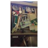 (4) Drawer Of Contents In Kitchen Desk