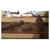 Old Pulley, Spout, Tape Measure Old Wood Creat