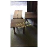 (3) Small Wood Tables