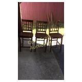 (3) Wood Bar Stools