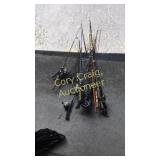 Assorted Fishing Poles and Reels