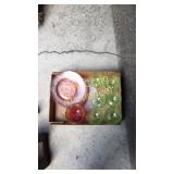 Pink and Green Depression Glass