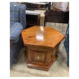 Solid Pine Octagon End Table