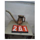 Vintage Copper Swing Spout Oil Can 1 gal