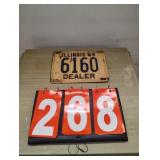 Illinois 1949 Dealer Plate
