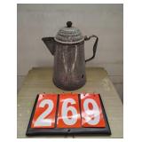 Grey Speckled Coffee Pot