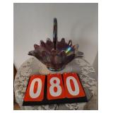 Indiana Carnival Fern Basket 12"
