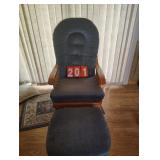 Glider Rocker w/ Footstool