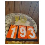 (2) Yellow Glass
