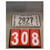 Antique Vehicle Plate 1978