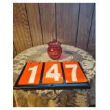 Cranberry Condiment Jar 4"