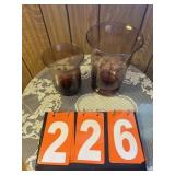 Pair Purple Vases