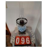 Blue Coin Dot Lamp 23" Tall