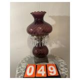 Purple Swirl Lamp  20"