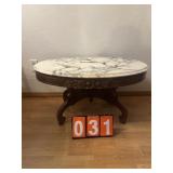 Victorian Antique Rosewood Marble Top Coffee Table