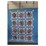 Blue & Multi Color Star Quilt