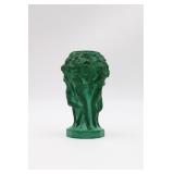 Czechoslovakian Green malachite Vase