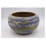 Large Multi Color Ozark Tourist Pottery Planter