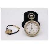 Elgin Pocket Watch & Ladies Wrist Watch
