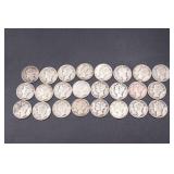 24 Mercury Dimes