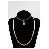 14K Chain & 10K Charm