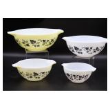 Pyrex Gooseberry 4 Nesting Bowls Set