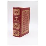 War and Peace by Leo Tolstoy, Leather bound book