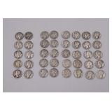 40 Mercury Dimes