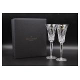 Pair Waterford "I Love Lismore" Toasting Flutes