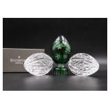 3 Waterford Crystal Eggs