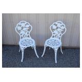 2 Metal Patio Chairs
