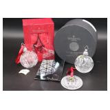 3 Waterford Christmas Ornaments